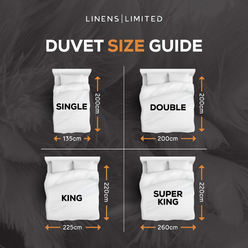 Linens Limited Feels Like Down Duvet, Made in the UK, Luxurious Quilt, Soft and Comfy, Ultra-Fine Siliconised Hollowfibre, Machine Washable (White)