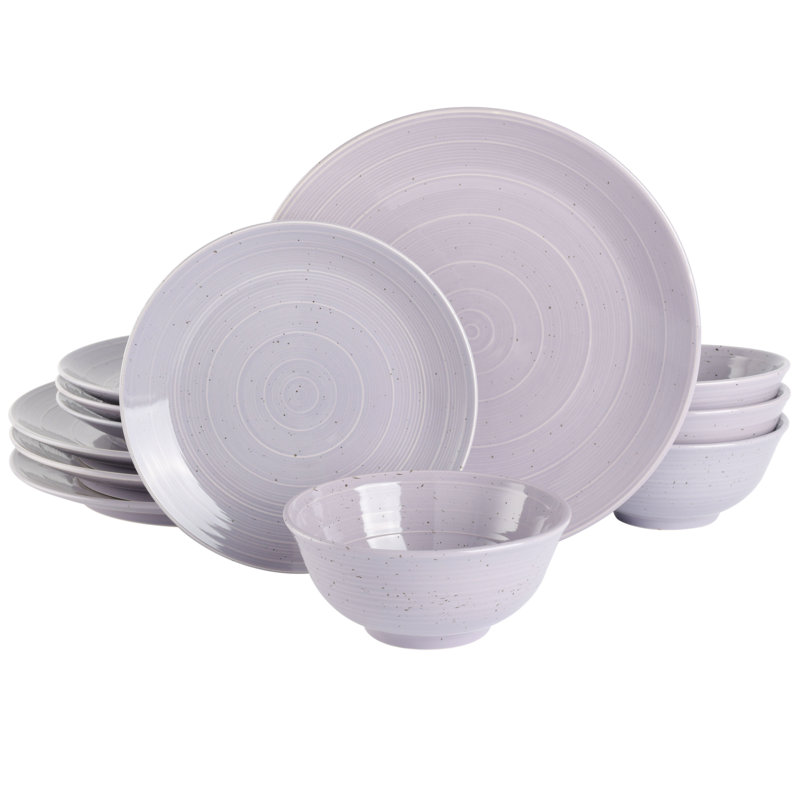 Service de table 12 pièces Gibson Elite Ramapo, Mauve