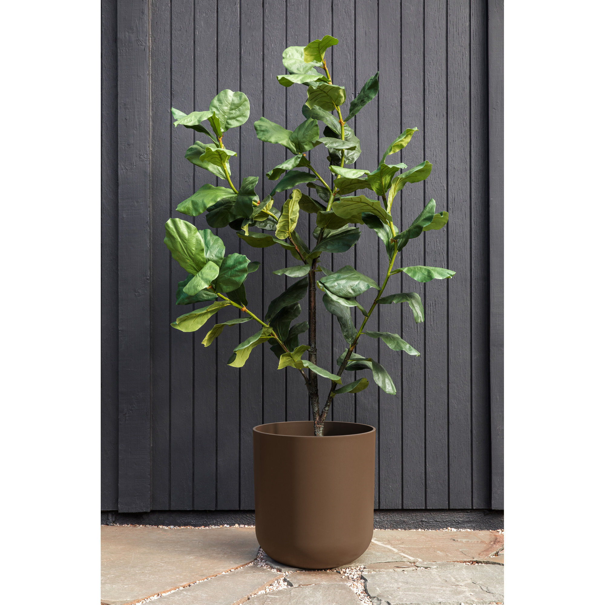 Mason Series Kona Planter, Espresso, 19.75" H x 18.5" W x 18.5" D, 1