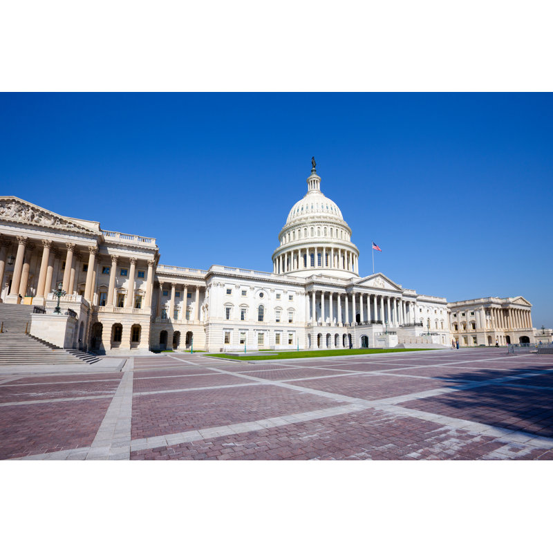 US Capitol Building - Wrapped Canvas Print, 30cm H x 46cm W