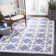Rodgers Hand Woven Flat Weave Wool/Cotton Geometric Rug in Ivory/Purple