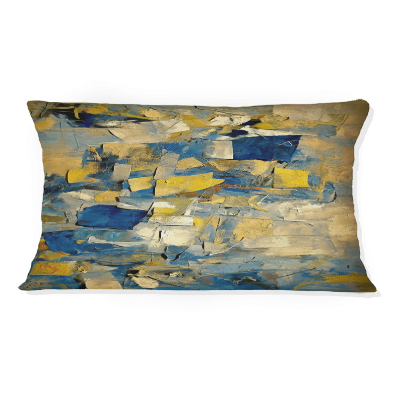 Coussin décoratif rétro Southern Sunset Abstract Expressionism I - Abstract Collages