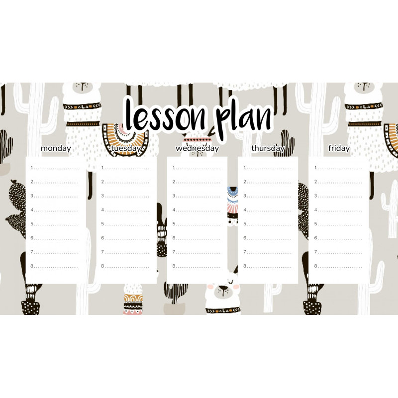Magnetic Lesson Plan Peruvian Llamas