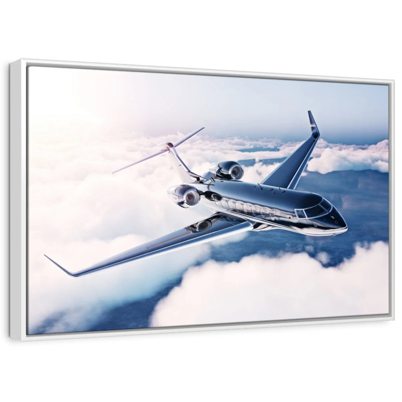 Mehar Private Jet Flight, 9" H x 13" W