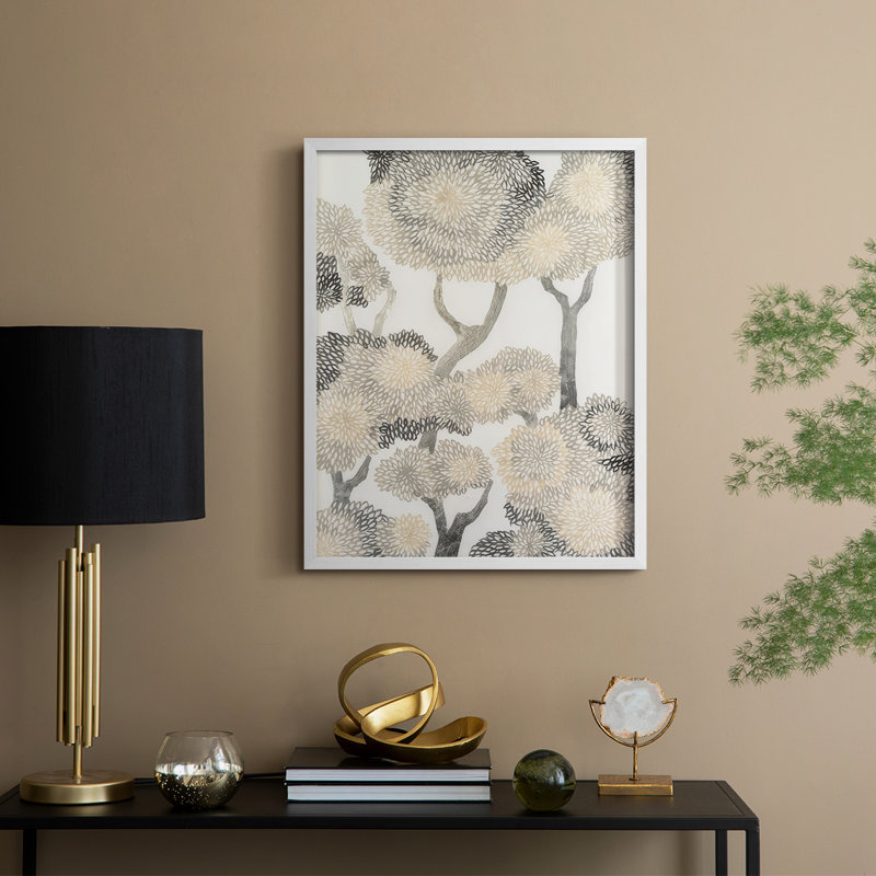 Impression encadrée Dewdrop Maple II - bois massif, Blanc, H 30 po x l 24 po