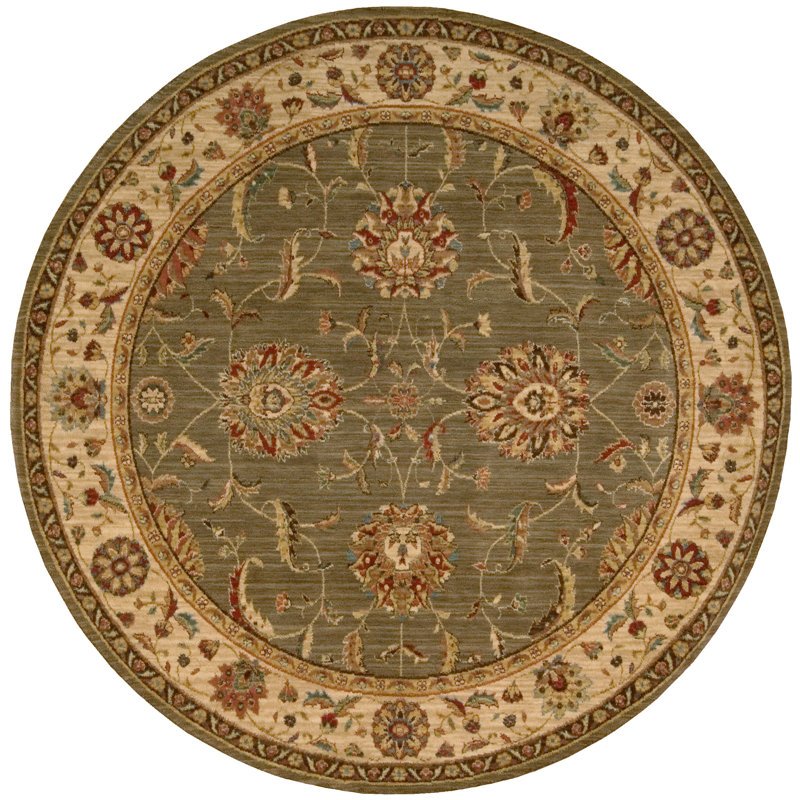 Bardwell Oriental Wool Area Rug, Round 178cm