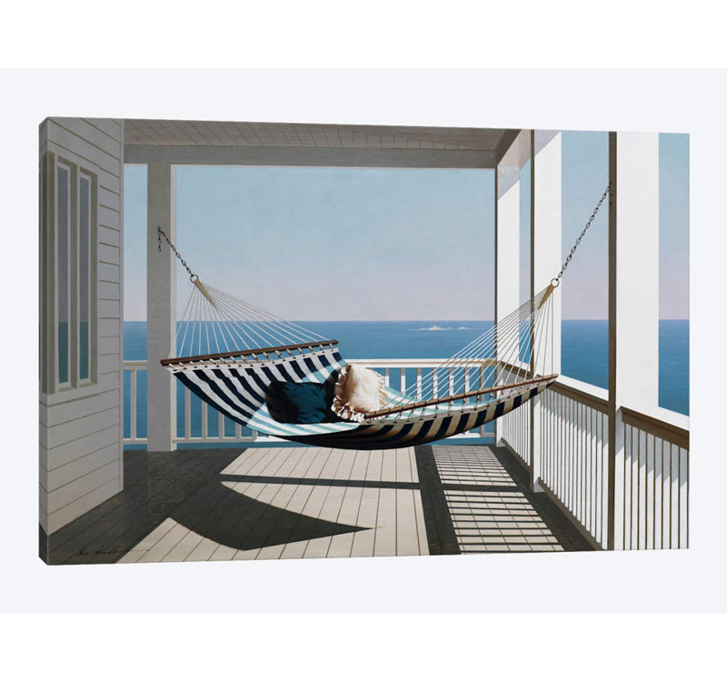 «Hammock & Pillows», reproduction de photo sur toile, H 18 po x l 26 po x P 1,5 po, Toile tendue, Pas de tapis