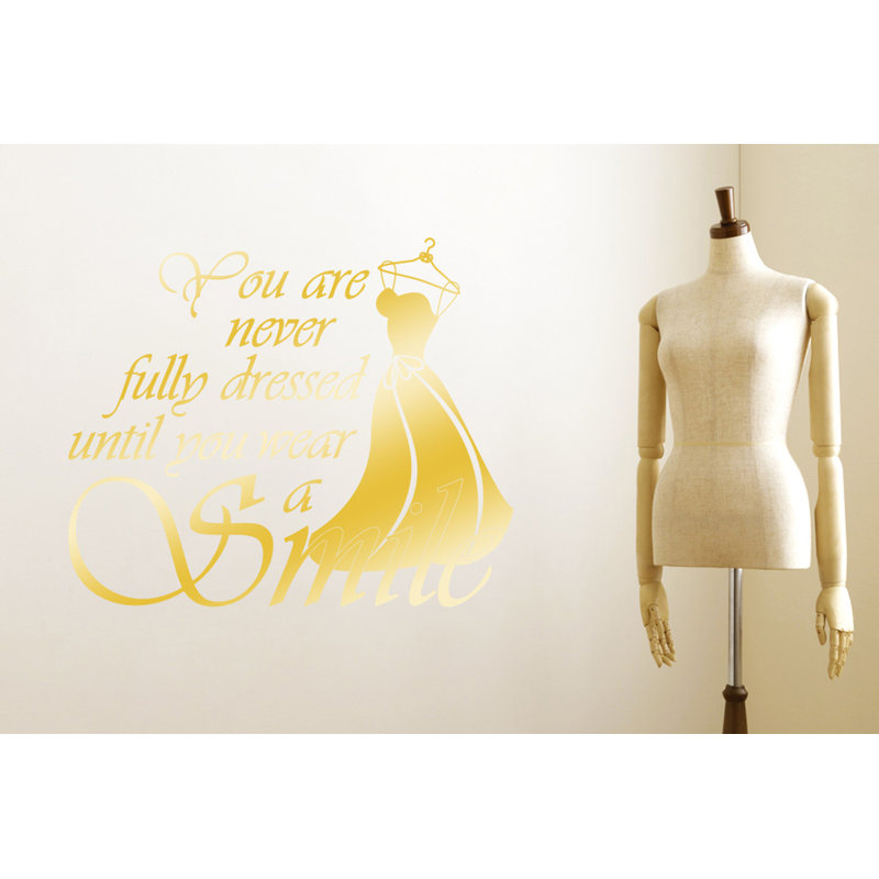 Wall Decal, Shiny Gold, Medium