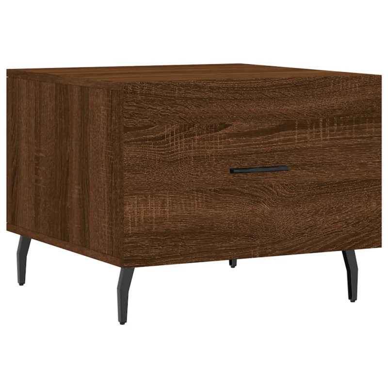 Azaela Four Leg Coffee Table with Storage, Brown Oak