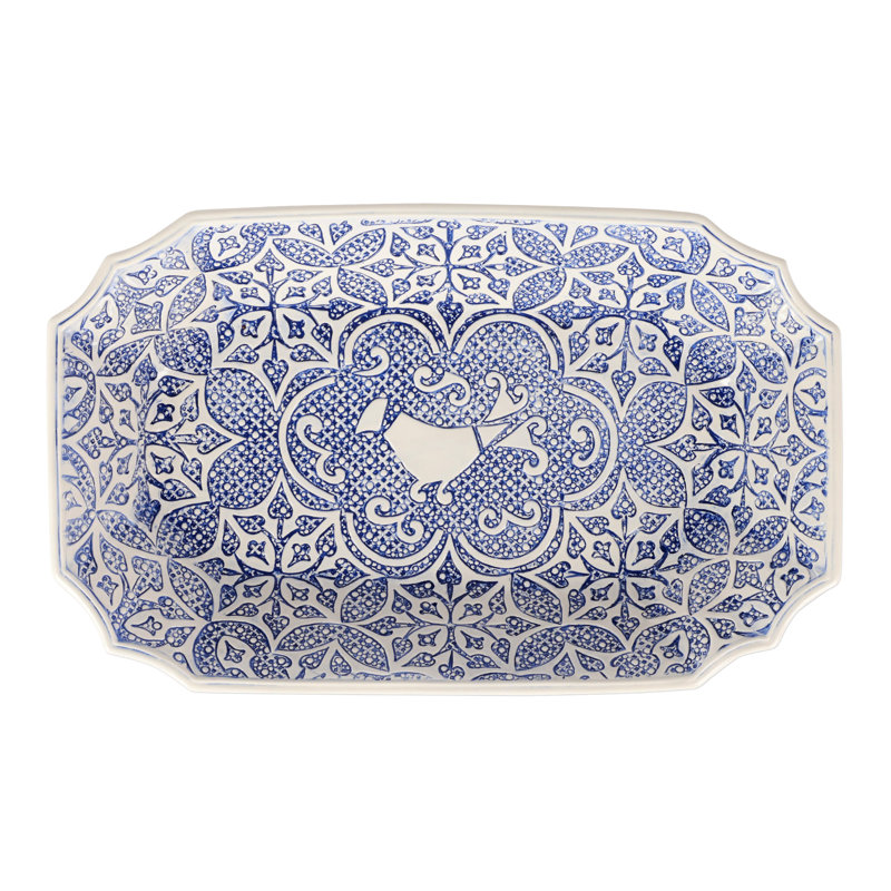 Bol ovale Uccello Blu