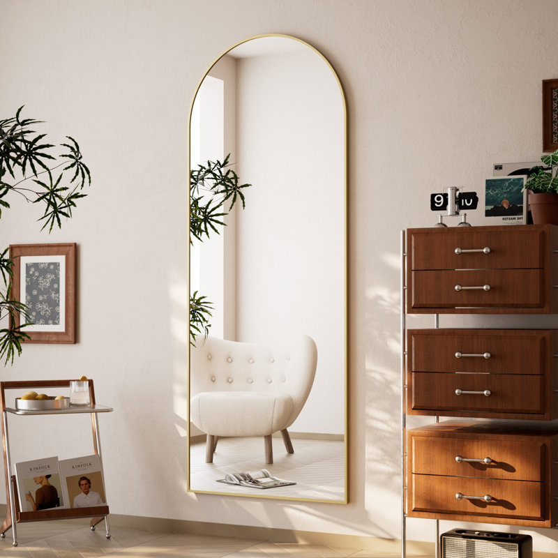 Dronfield Arch Mirror, Gold, 65" x 24"