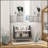 Kids Bookcase Toy Shelf, 2 Tier Toddlers Toy Storage Shelf with 5 Compartments, Anti-tip Device