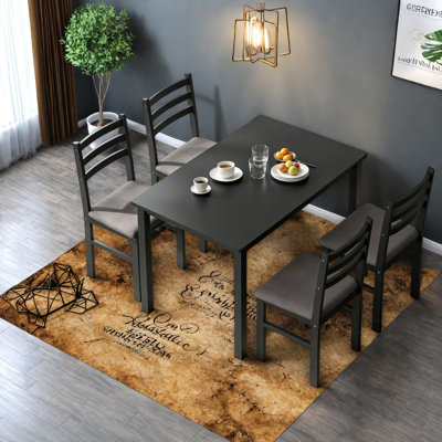 Compact Dining Table Sets(Must include both Table and Chair), MDF Wood Kitchen