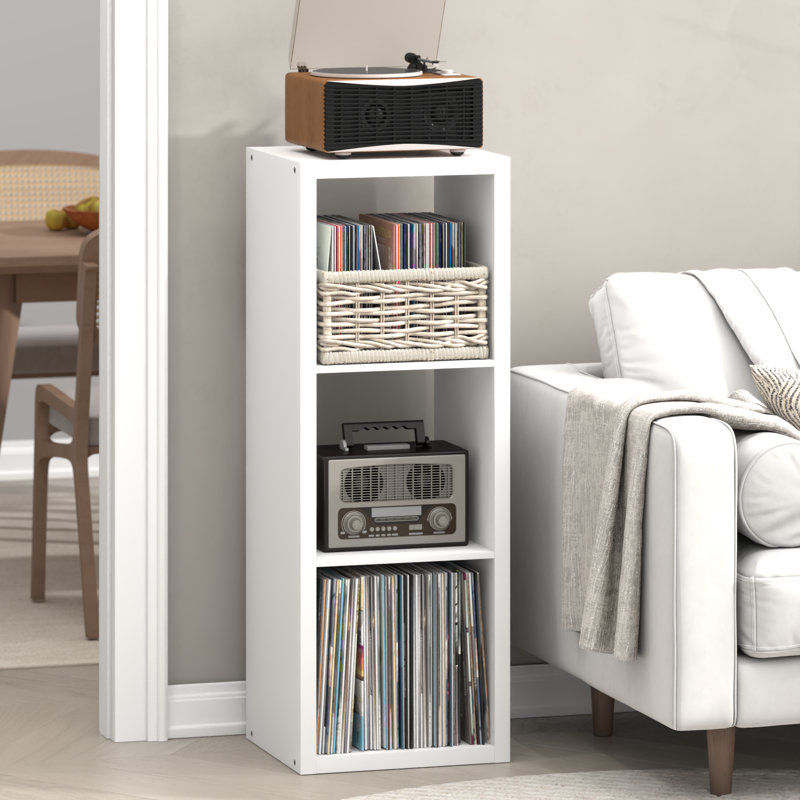Cubicle 111.71cm H Media Shelves, White
