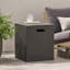 Porte-réservoir moderne en béton léger - Table d'appoint 16,25 po, multifonctionnel sans assemblage pour intérieur / extérieur-120542216