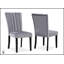 Ensemble de salle à manger 5 pièces contemporain avec plateau de table rectangulaire en faux marbre et chaises rembourrées à finition noire, capitonnage, fabrication en bois massif