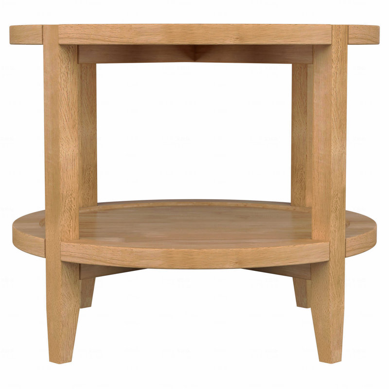 Table d'appoint ronde en bois massif