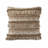 20" X 20" Beige And White Polyester Geometric Zippered Pillow