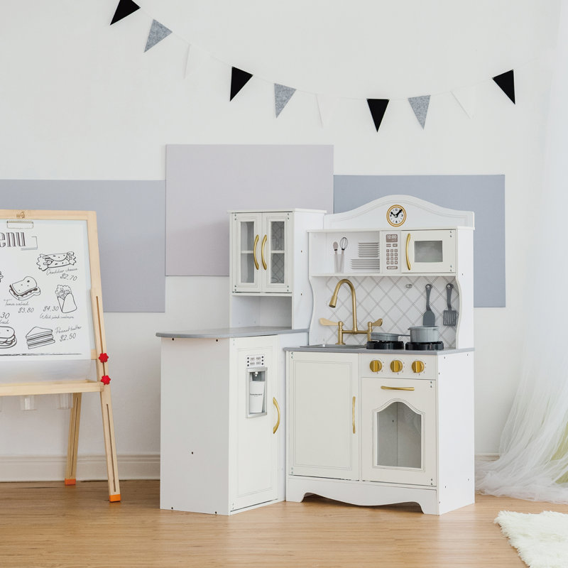 Teamson Kids Little Chef Retro Play Kitchen Set with Effects	