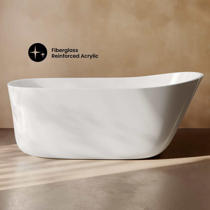 Sublime 67" Single Slipper Freestanding Bathtub