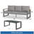 2-Piece 3-Seat Outdoor Sofa Couch Set-490518302