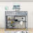Moskowitz Kids Twin Wood Loft Bed with Built-in Desk and Shelves-1969898240