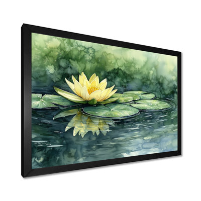 «Water Lotus Flower Tranquility At The Pond II», art mural Lotus pour le salon