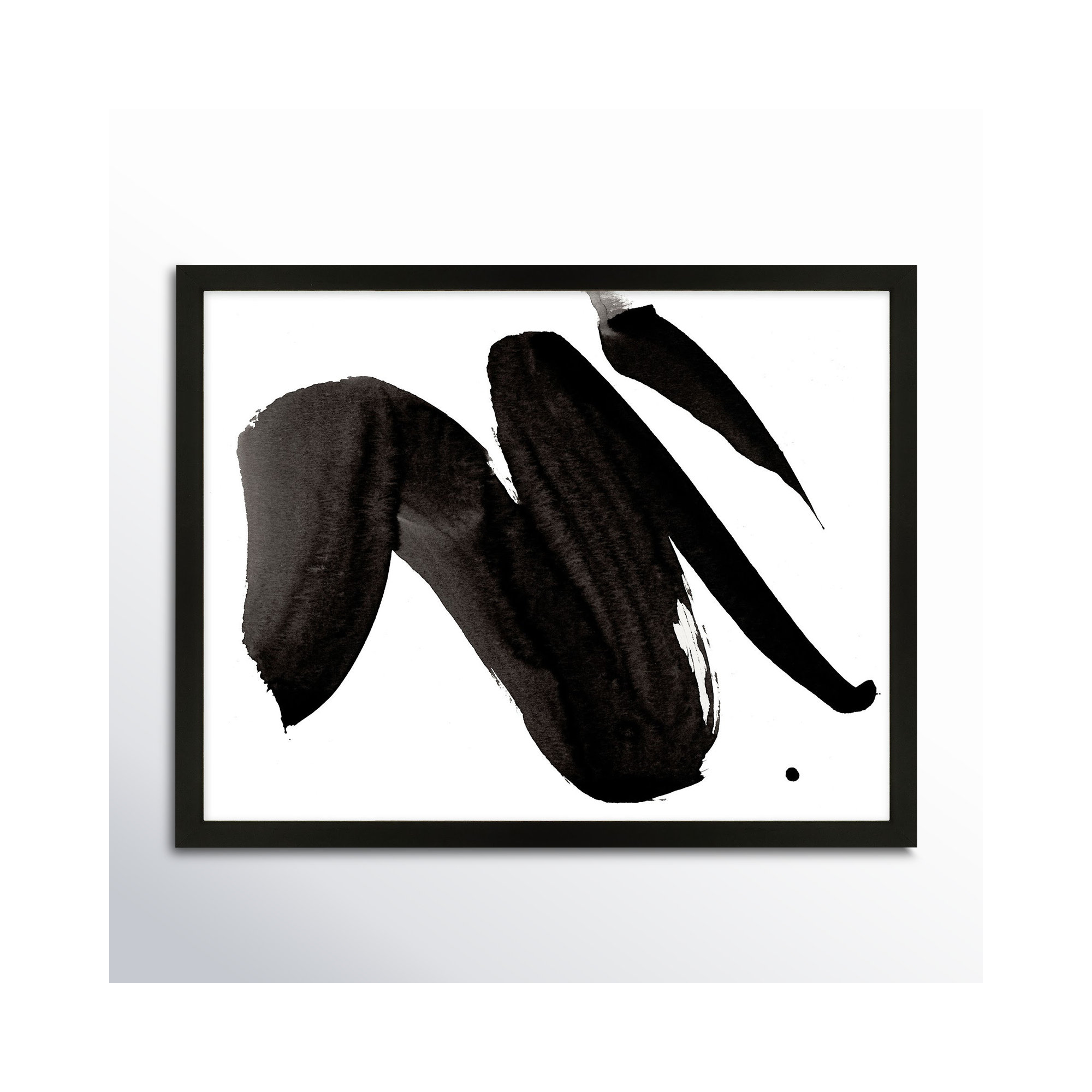 Dancers 2 by Jacques Pilon, Black Framed, 40" H x 50" W x 1.25" D