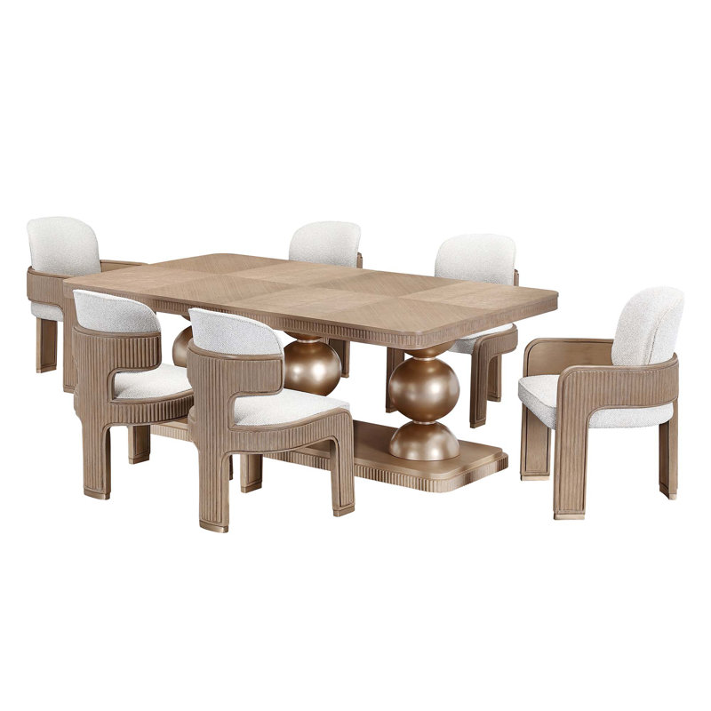 West Kensington Rectangular Dining Table, Medium Yellow Wood