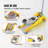 Low Profile Floor Jack 3 Ton Heavy Duty Dual Piston Rapid Pump