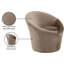 Fauteuil d'appoint en velours Tristan-888359883