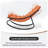 Outdoor Metal Rocking Chair - Upholstered Patio Lounge Chair with Padded Seat, Heavy Duty for Porch-2051668850