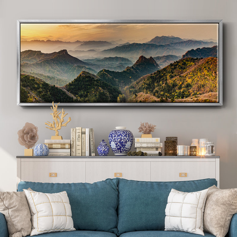 Jinshanling Mountains - Toile encadrée, H 20 po x l 50 po