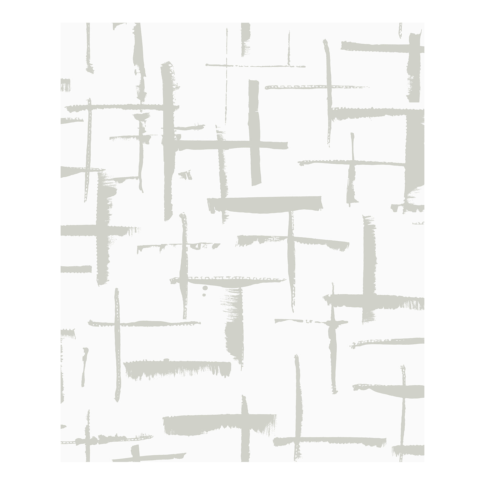Niseko Modern Abstract Wallpaper, Metallic Silver Lining