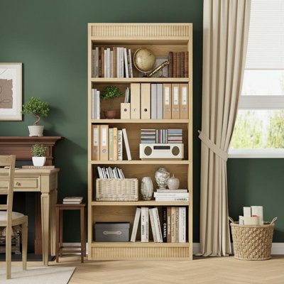 180.1cm H x 30.2cm W Standard Bookcase