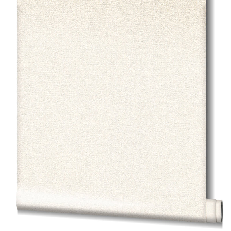Rouleau de papier peint effet de fibre texturé Earth Collection, Crème, crème