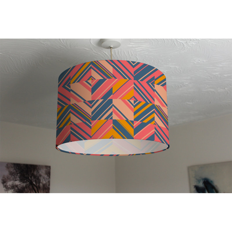 Cotton Drum Lamp Shade ( Uno ), 25cm H x 40cm W x 40cm D