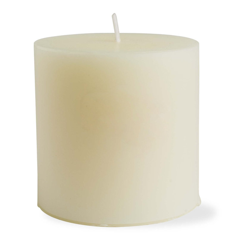 Unscented Pillar Candle, 3" L x 3" W, Ivory