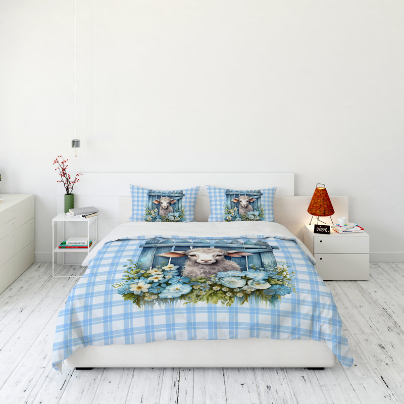 Modern & Contemporary Polyester Duvet Cover, Queen Duvet Cover + 2 Queen Shams