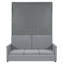 Lit escamotable double pleine grandeur avec coussin-669338183-669338182