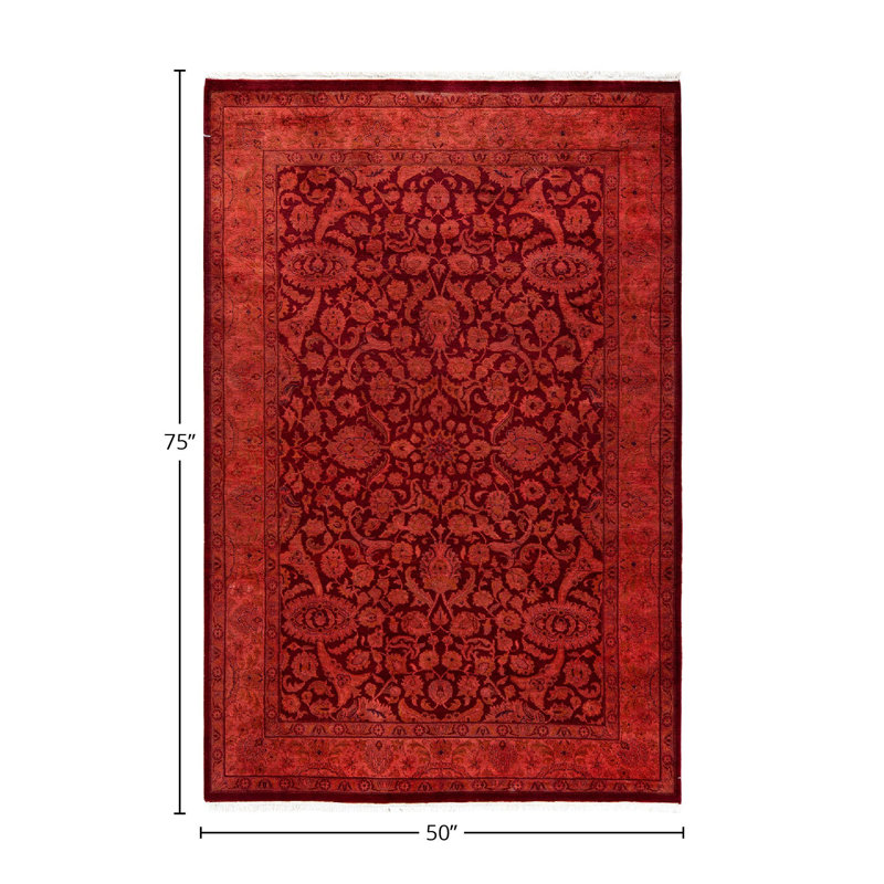 Dabbu One-of-a-Kind 4' 2" x 6' 3" Hand Knotted Area Rug