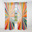Colourful Colorful Mid Century Optique Serenade I - Rideau abstrait obscurcissant Mid-Century - 1 panneau-107832028