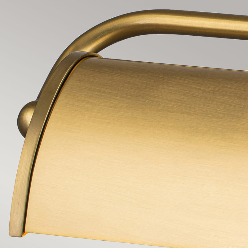 Winchfield Medium Picture Light In Aged Brass And Matte Black, Aged Brass