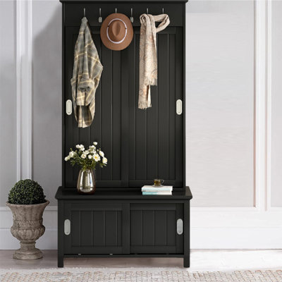 Klutsch Hall Tree 35.4'' Wide with Bench and Shoe Storage