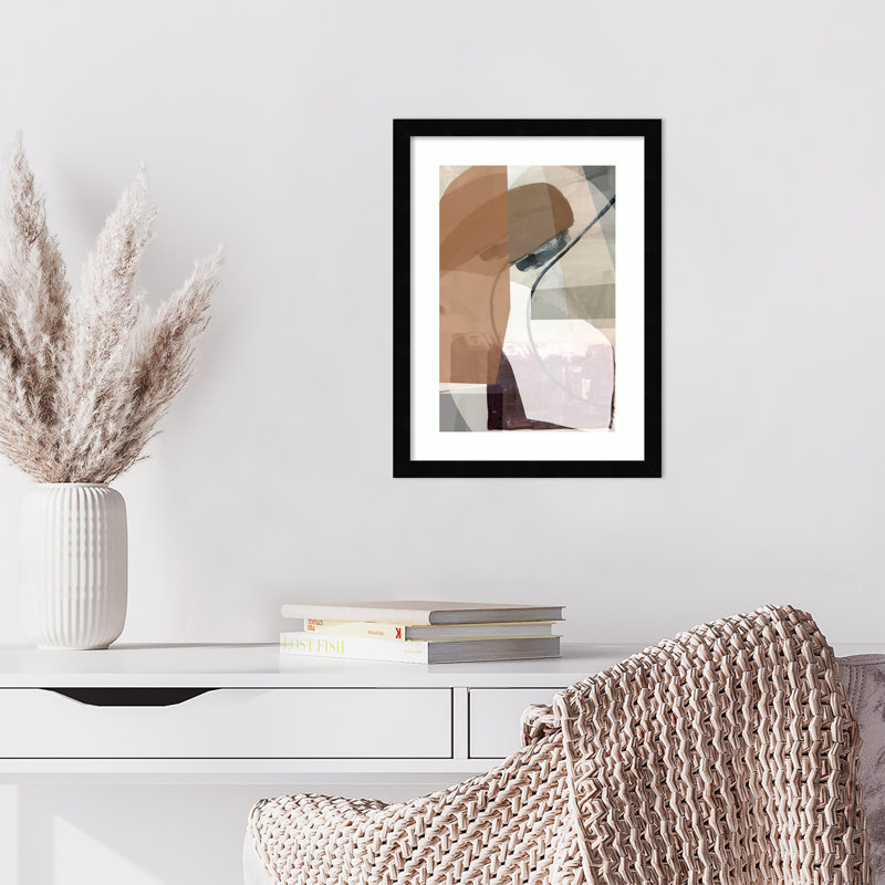 «Subversive Comfort 1» par Cartissi, impression sur bois encadrée, Noir Svelte, H 17 po x l 13 po