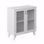 Armoire de rangement de salon avec 2 portes et tablette réglable