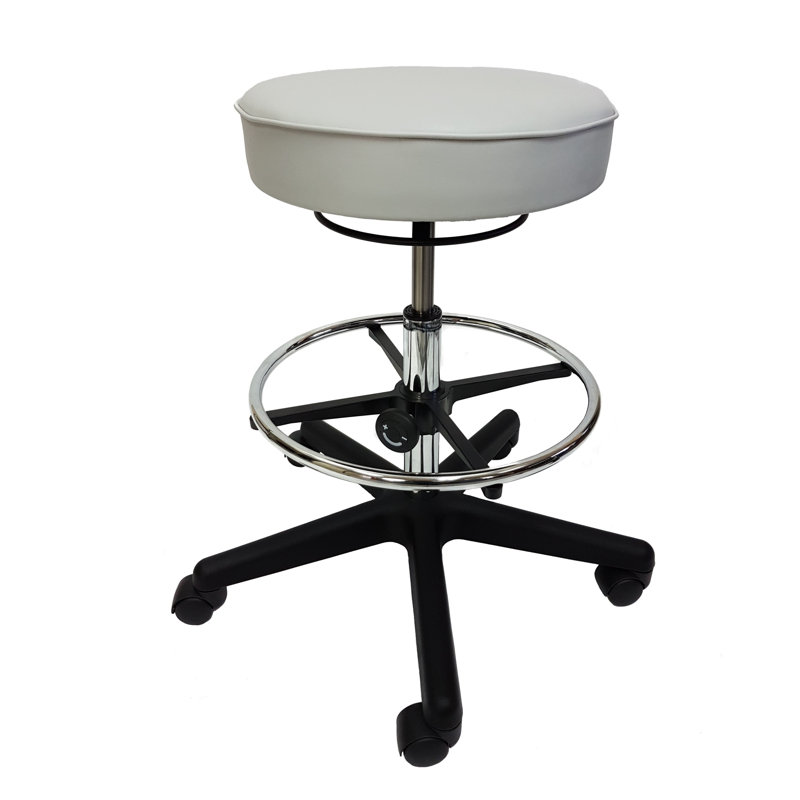 Tabouret de laboratoire Pellegrino, Gris clair, 34"