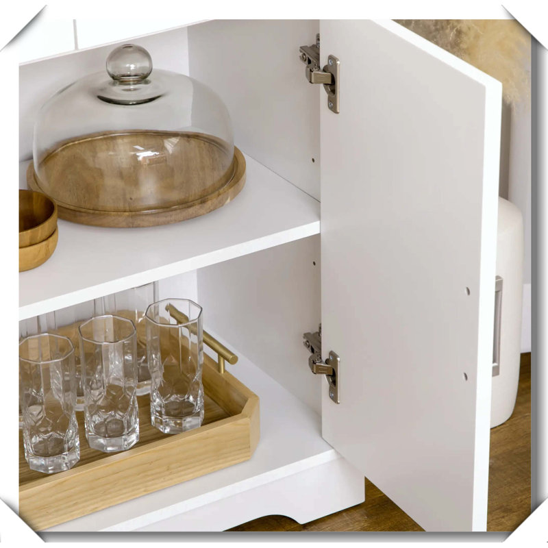 Armoire de buffet pour îlot de cuisine avec sangles anti-basculement