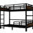 Twin Xl Metal Bunk Bed That Splits Into Two Beds, Vintage Wood Color, Stable And Quiet, Fast Simple Installation Process With - Colored Finish, Separable Independent Units, Mechanism, Noise Operation