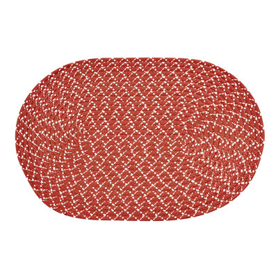 Tapis rouge à motif géométrique Rogalski